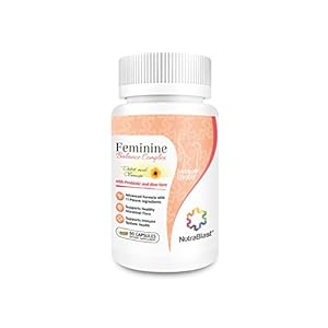NutraBlast Feminine Balance Complex (60 Capsules) | Vaginal Detox & Cleanse Probiotics | Supports Healthy Intestinal Flora & Immune Function | Advanced Formula with 11 All Natural Ingredients