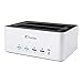 Produktbild FANTEC AluDOCK 2X 2-fach Docking- und HDD Klonstation, 2,5" und 3,5" SATA I/II/III HDDs und SSD, Kapazität für 2x10TB und mehr, USB 3.0 SUPERSPEED, 1:1 Kopierfunktion, Aluminium Gehäuse silber