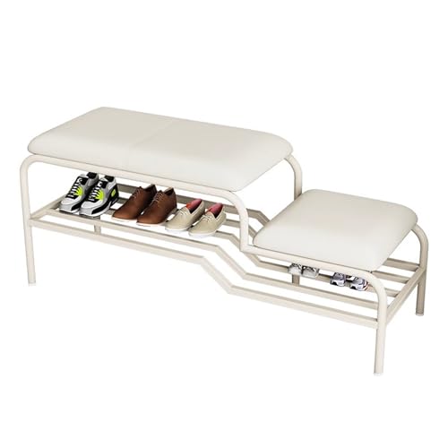 Banc d'entrée rembourré blanc : le confort idéal pour votre salon ou chambre