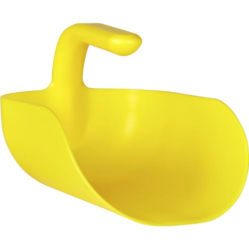 Vikan 56716 Ergonomic Hand Scoop, 2 Litre, YELLOW