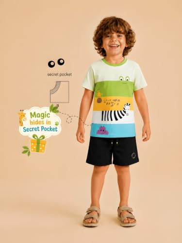 Image of Pilolo Kids Soft Cotton Lycra Pocket T-Shirt for Boy