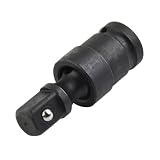 EasyByMall 1/2 Pneumatisches Drehgelenk Air Wobble Stecknuss Adapter Chromstahl 360° drehbar Flexibles Handwerkzeug für elektrische Schlagschrauber