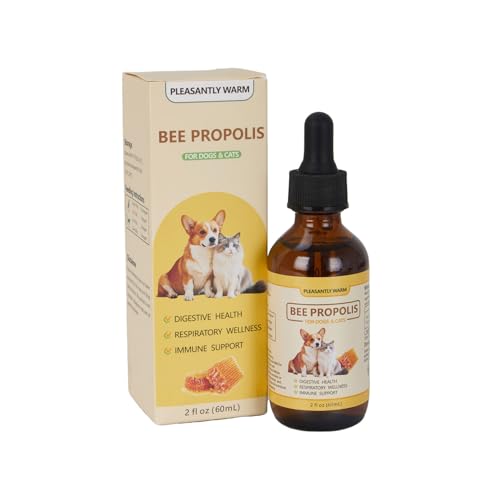 Pleasantly Warm Bee Propolis for Dogs & Cats, Liquid Dental Care Supplement for Oral Hygiene &