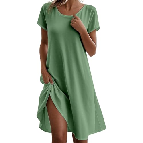 Robe décontractée col rond pour vos sorties de plage et tenues estivales