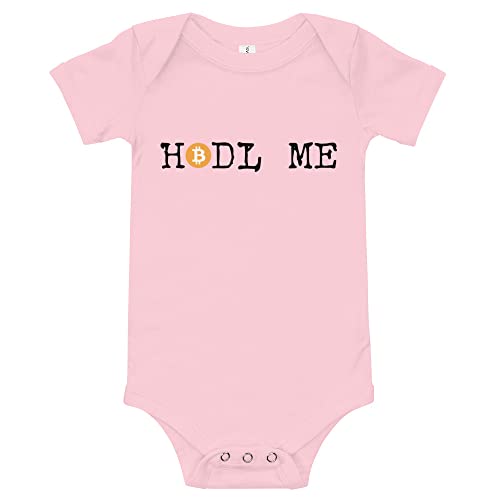 Bitcoin HODL Me Crypto Moms Dads Baby Onesie Short Sleeve one Piece