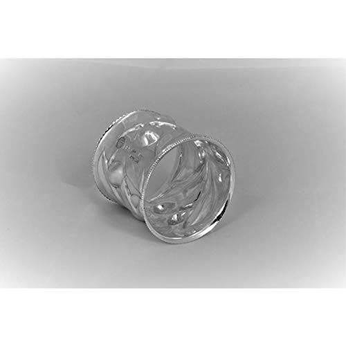 Brandimarte Serviettenhalter aus 925er-Silber mit Olivendekoration, Länge 58 mm, Durchmesser 57 mm, Gewicht 54 g.