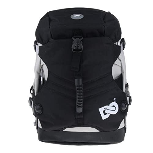 zalati Inline Skates Backpack Roller Skate Shoes Carrying Bag for Storage Easy to Carry Outdoor Sports - Black, M - Image 3