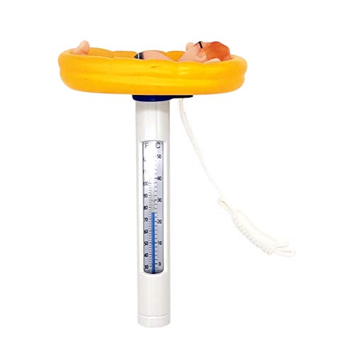szlsl88 Floating Pool Thermometer Analysis Instruments sy Use Waterproof Cute Bath Water Cartoon Style Child Shower Multifunction With String Portable Outdoor Tester Spas Aquariums