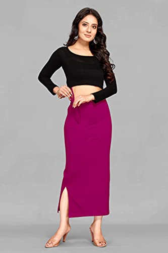 Image of Side Rope Saree Shapewear, Petticoat, Skirts for Women Polylycra Saree Shaper for Saree Dress