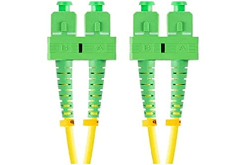 lanberg FIBRE HOSE 1M MONO SC/APC-SC/APC DUPLEX G657A1 LSZH YELLOW, lemon tree
