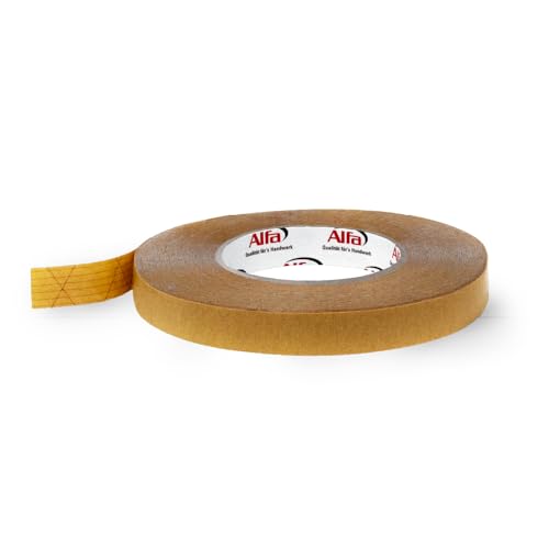 145 ALFA Twin - Ruban adhésif double face, 1 pièce, 20 mm x 50 m, pour pare-vapeur, frein vapeur, membrane de sous-toiture