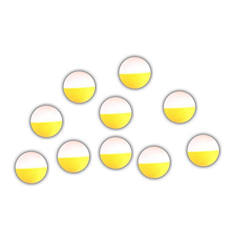 AzuNaisi 10 STK Durable Plus 40mm Tischtennisbälle Advanced Training Zwei Farbige Ping Pong Bälle orange & White Sport Gesundheit