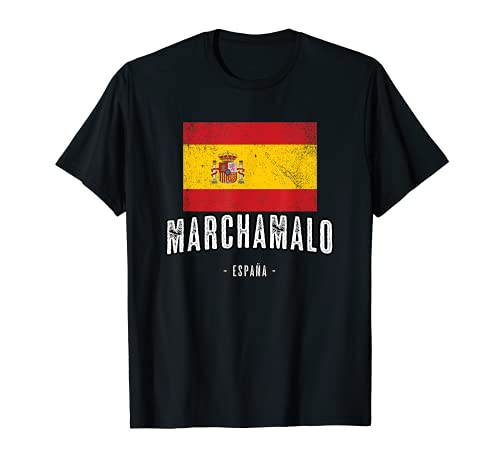 Marchamalo España | Souvenir - Ciudad - Bandera - Camiseta