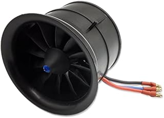 DD 70mm EDF 12 Blades Ducted Fan with 3400KV RC Brushless Motor Balance Tested for EDF 4S RC Jet Airplane