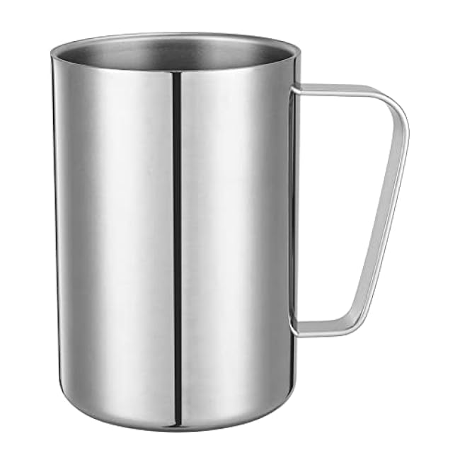 500ml Insulated 304 Stainless Steel Coffee Mug, Double-Wall Vacuum Travel Tumbler, Shatterproof for Camping, Office, and Outdoor - Durable, Perfect for Hot and Cold Drinks.