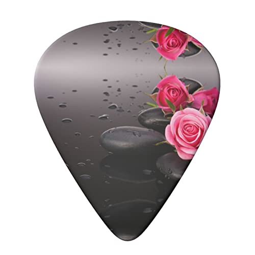 Spa Stone and Rose Flowers Lot de 6 médiators pour guitare acoustique, guitare électrique, basse, ukulélé – fins, moyens… - Les Beatles, Paul McCartney, John Lennon, RIngo Starr, George Harrison Spa Stone and Rose Flowers Lot de 6 médiators pour guitare acoustique, guitare électrique, basse, ukulélé – fins, moyens… – Image 4
