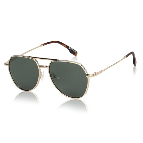 John Jacobs | Full Rim Pilot Stylish & Premium Sunglasses | Polarized and 100% UV Protected | Men & Women | Extra Wide | JJ S11123