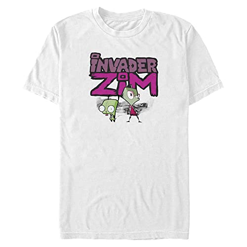 T-Shirt Nickelodeon Zim Gir Peinture : Vêtement de Mode Urbaine pour Homme