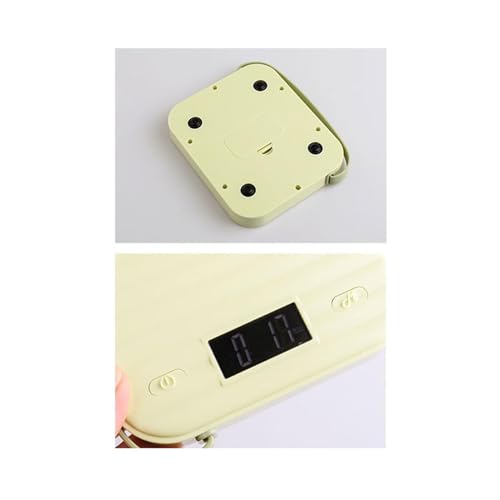 NALACAL Digital Kitchen Scale | Compact Waterproof Weigher for Baking & Food | Accurate Gram Measurements, Easy-to-Clean (Green)