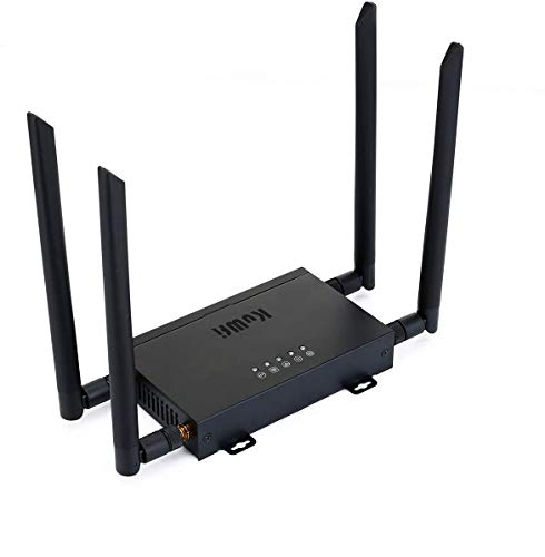 KuWFi 4G LTE CPE Router 300Mbps Cat4 4G Wireless WiFi Hotspot Modem Wireless Router with SIM Card Slot and 4pcs External Antennas for USA/CA/Mexico[Not Work with Verizon SIM Card]
