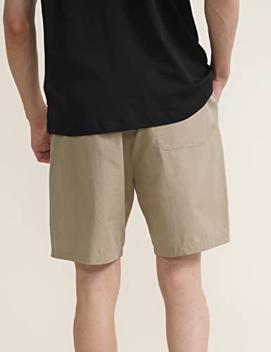 Image of DaMENSCH Cotton Lounge Elasticated Waistband, Bermuda Pants, Relaxed Fit, Home Shorts for Men
