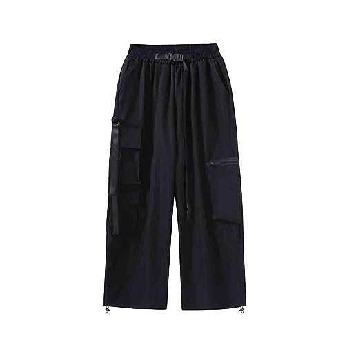 BXCNCKD Retro Casual Pants, Harajuku, Oversized Work Clothes, Multiple Pockets, Straight Leg Pants for Men and Women2