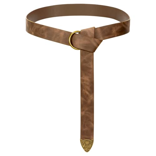 Ceinture médiévale en cuir pour réussir son cosplay de pirate et viking à Halloween