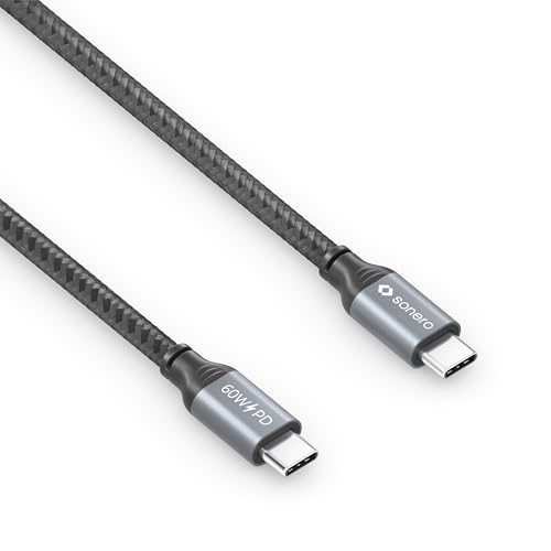 Sonero® USB-C to USB-C Charging Cable, Mobile Phone Charging Cable, Quick Charging Cable USB C, USB Cable Type C, USB 2.0 - Image 3