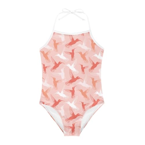 Smiling Merman Girls One Piece Swimsuits Beach Bathing Suit Little Kids Cute Quick Dry Swimwear 1-10 Years