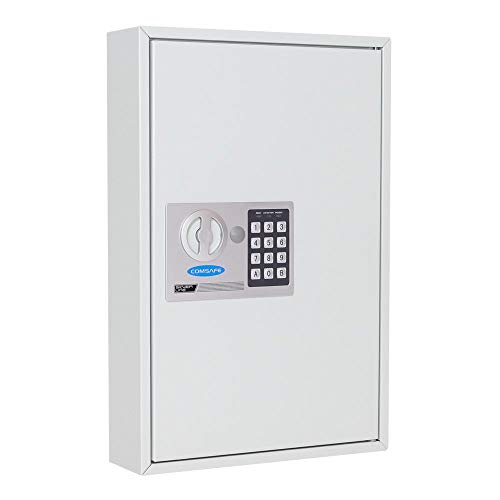 Caja fuerte para 64 llaves S64 EL de Rottner, Color gris claro, Fabricada en chapa metálica resistente, Cerradura electrónica, Teclado plano con luces LED, Tornillos de fijación incluidos Cover
