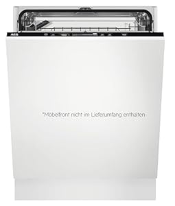 AEG FSB5361CZ Vollintegrierter-Geschirrsp... Serie 6000 mit SatelliteClean Sprüharm, 60cm, AirDry für perfekte Trocknungsergebnisse, Besteckkorb, QuickSelect Display, Startzeitvorwahl, Wasserstopp