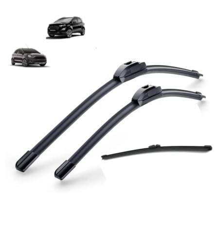 Image of AWB 22 inch+16 inch Frameless /Soft Wiper Blades with 11 inch Rear Specific Wiper Blade Replacement Set for Ecosport New,Figo Freestyle(Set of 3)