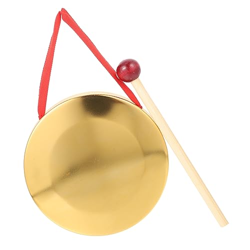 HANABASS 1set Copper Gong Chinese Instrument for Festivals Parties School Events Pure Sound Performance Convenient Hanging Design Material Manual Polish Finish