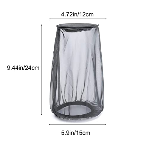 Image of Air Intake Filter Sock Cover, Air Cleaner Protective Cover, Motorcycle Waterproof Air Filter Rain Sock Dustproof Protective Cover Fit for Harley (Size L), Black#L