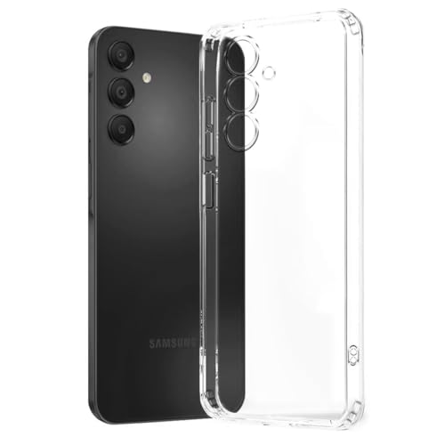 Image of Fashionury Crystal Clear Case for Samsung Galaxy M15 5G / Samsung Galaxy F15 5G | Yellowing Resistance | Transparent TPU Silicone | Raised Camera Lips | Slim Transparent Cover