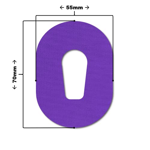 MySweetStitch - 10 x Dexcom G6 Patches, Overpatch diameter 70 x 55mm, Waterproof, Breathable, Skin-Friendly, Made in Germany, Purple - Image 3