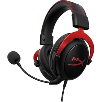 Fone de ouvido HyperX Cloud II Gaming – Estéreo – USB – Com fio – Over-The-Head – Binaural – Ear-Cup – Preto, Vermelho