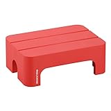 サンカ ステップ台 踏み台 昇降 デコラステップ レッド ショートS (幅39.5×奥行28×高さ14cm) おしゃれ 低い 室内 玄関 トイレ 日本製 DS-SSRE