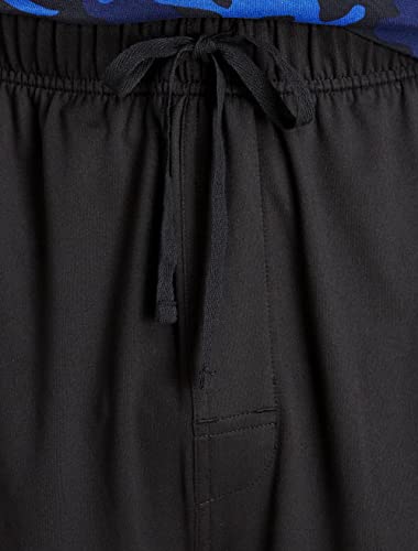 Harbor Bay by DXL Men's Big and Tall Jersey Knit Jams Black 3XL