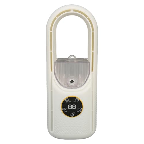 Ventilador de Escritorio, Ventilador sin Aspas 2 en 1 USB Recargable con Lámpara Ambiental, Ventiladors de Escritorio Pequeño Silencioso de Oficina