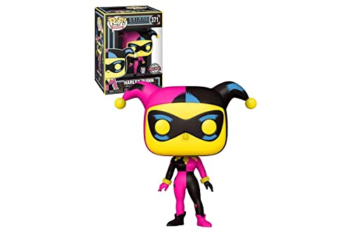 Funko Pop! Heroes: Dc - Harley Quinn - (Black Light) - Dc Comics - Exclusiva Amazon - Figura De Vinilo Coleccionable - Idea De Regalo- Mercancia Oficial - Juguetes Para Niños Y Adultos