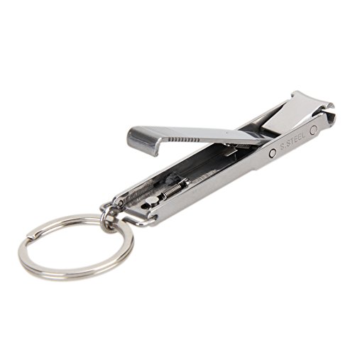 Globeagle EDC Ultra-thin Foldable Hand Toe Nail Clippers Cutter Stainless Keychain