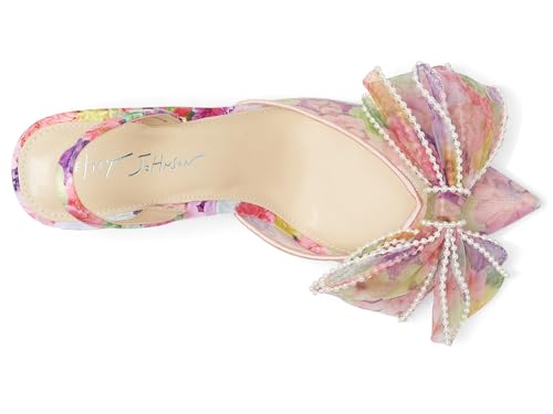Betsey Johnson Women's Kelli Heeled Pump, Bright Floral, 8.52