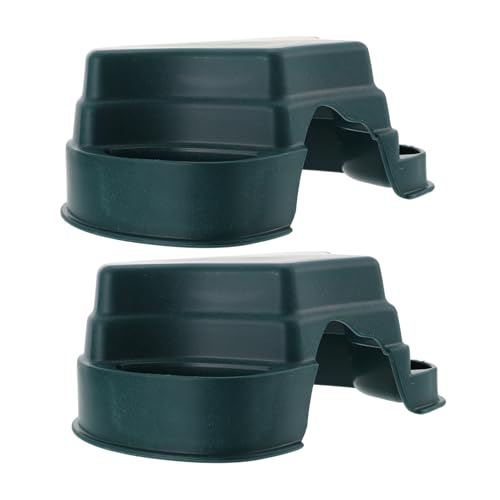 CORHAD 2pcs Reptile Feeding Cave Adornment Multi Functional Hiding Cave with Feeder for Tortoise Bearded Dragon and More for Reptile Habitat Decoration