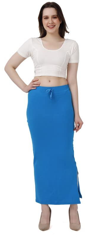 Image of Lycra Blend Cotton Saree Shapewear Petticoat for Women and Girls, Skirts Shapewear Dress for Saree