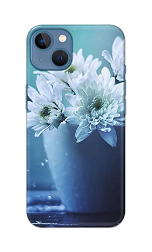 Image of PRINTFIDAA Flowers in The Glass On The Table Printed Designer Hard Back Case Cover for Apple iPhone 13, A2633, A2482, A2631, A2634, A2635 -(SS) MVN1002