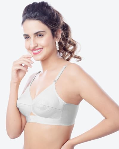 Image of Brida Kavya Xtrasoft Cotton Round Stitch Minimizer Bra - Full Coverage, Plus Size