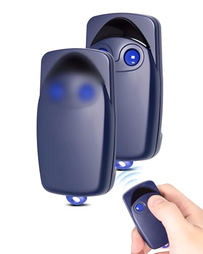 433MHz Telecommande Portail pour N1ce FLO2, Flo4, FLO1, 687368713, 2 Boutons, Fixed Code, Télécommande Tubauto avec Piles