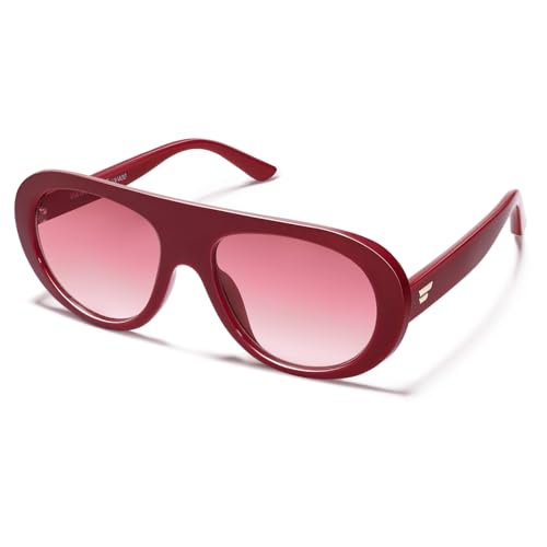 Image of VANLINKER Oversized Retro Aviator Sunglasses for Women Men Chic 70s Vintage Style Trendy 2026 Chunky Sun Glasses VL9865