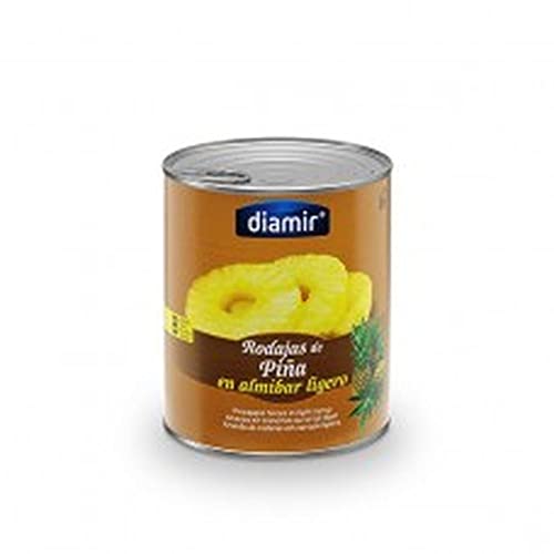 DIAMIR rodajas de piña en almíbar lata 490 gr